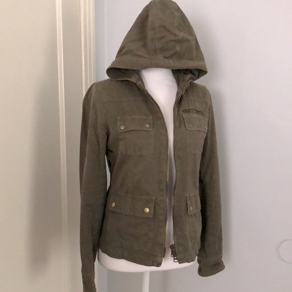 J.Crew Utility Jacket with hood - Picture 2 of 13